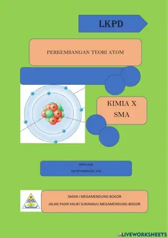 Lkpd perkembangan model atom