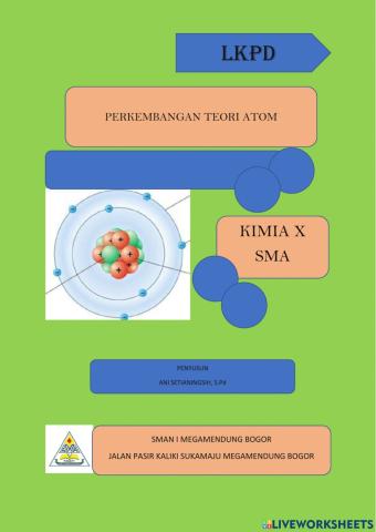 Lkpd perkembangan model atom