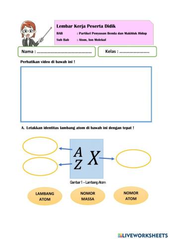 LKPD IPA - ATOM, ION, MOLEKUL 