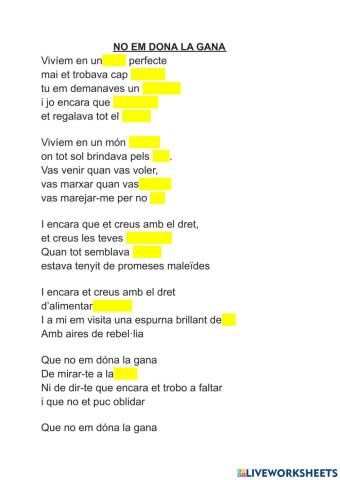 Que no em dona la gana
