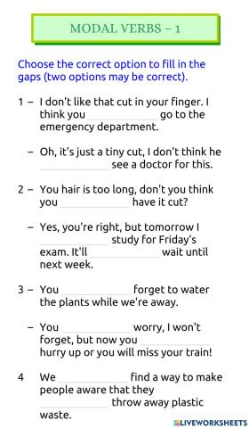 Modal verbs 1