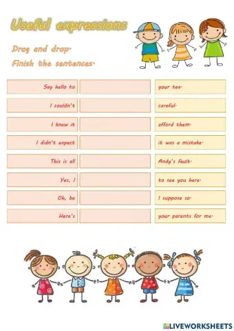 Project 4 Unit 4 Useful expressions