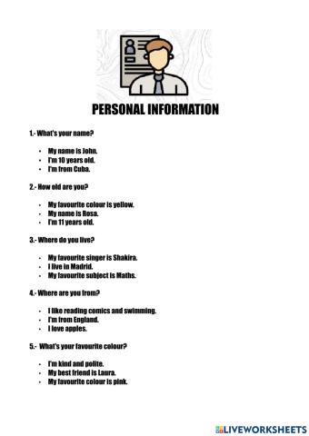 Personal Information