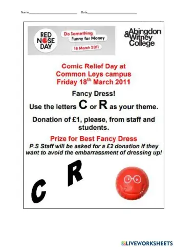 Red nose day