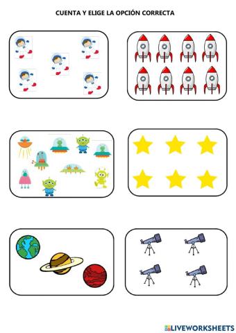 Cuenta y elige la opción correcta