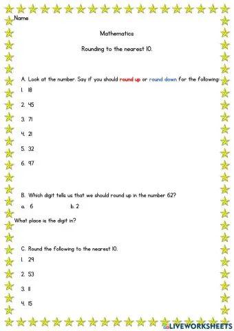 Rounding to the nearest 10