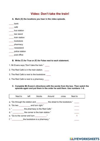 Video: Don't take the train!