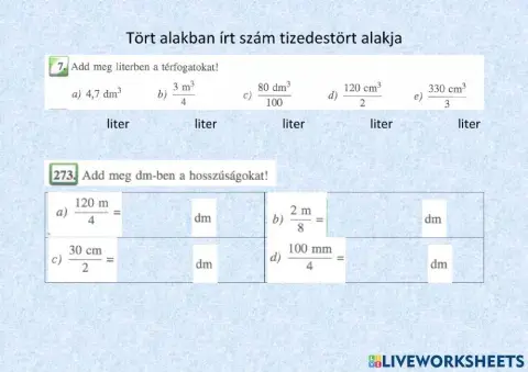 Mértékegység átváltás
