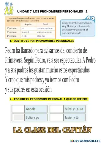 Pronombres personales 2