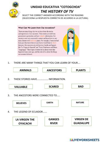 Ancestors in ecuador