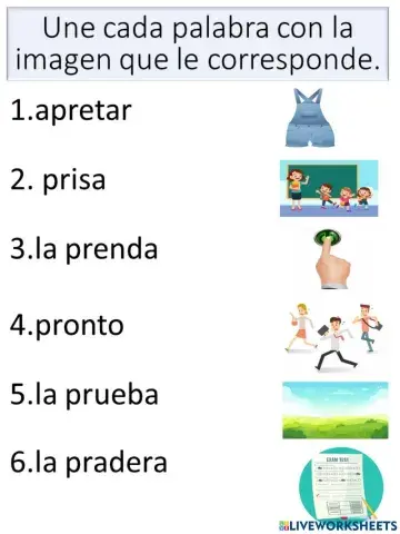 Vocabulario del sonido Pr