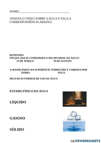 Dia mundial da água