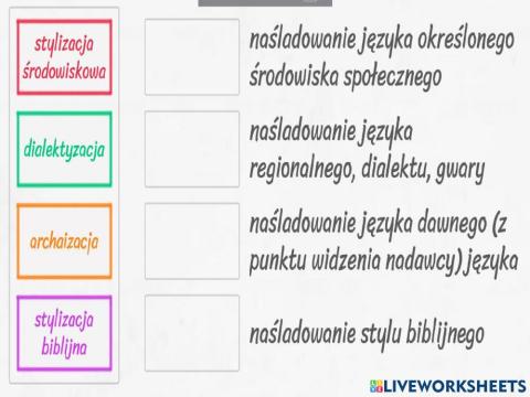 Styl języka a stylizacja