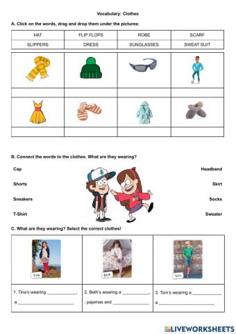 Vocabulary: Clothes 2