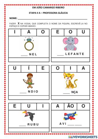 Completar com vogais