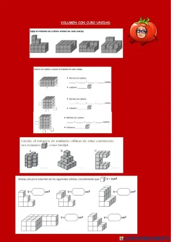Volumen con cubo unidad