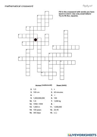 ESL numbers, measurements, operators