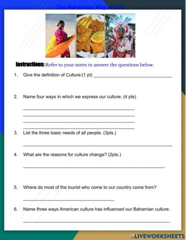 The Bahamian Way of Life