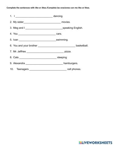 Simple Present Verb Exam