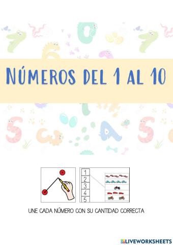 Los números del 1 al 10
