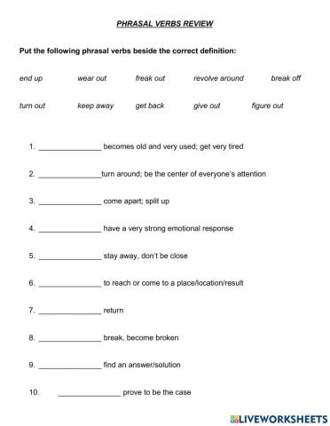 Phrasal Verbs for Everyday Life