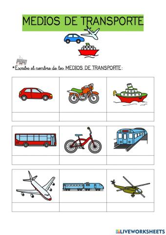 Medios de transporte