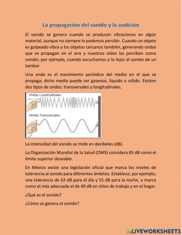 Propagación del sonido