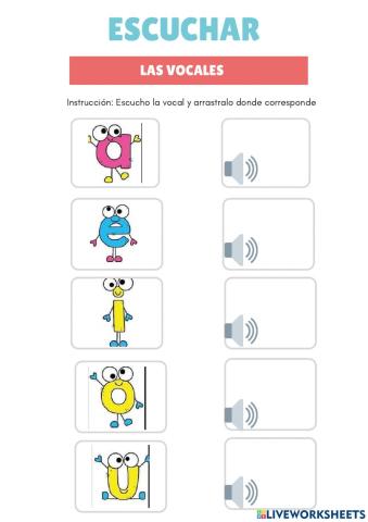 Escucho las vocales