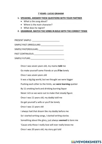 7 years- lucas graham