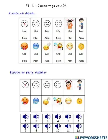 F1 - L - Comment ça va ? 04