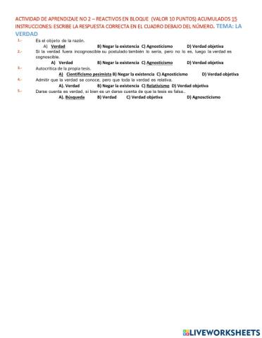 Teoria del conocimiento 2