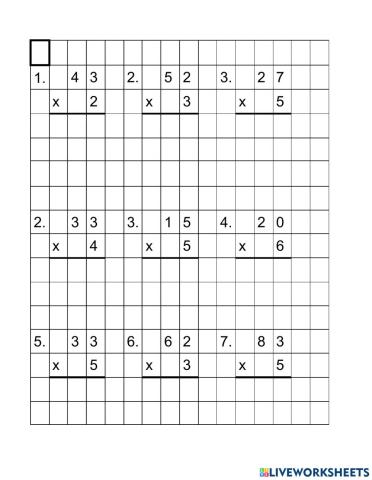 Multi-digit Multiplication