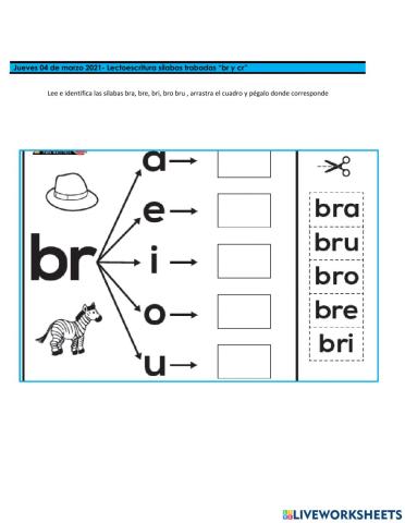 Sílabas trabadas -br- -cr-
