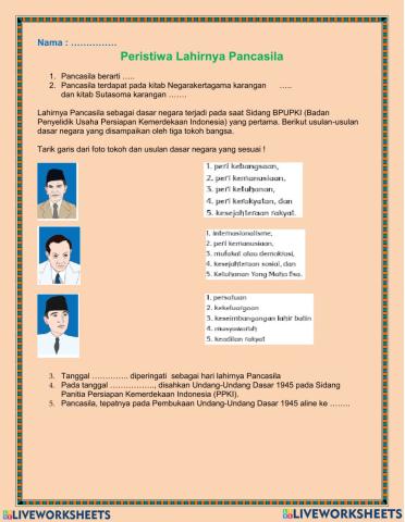 Ips sejarah lahirnya pancasila tema 7 subtema 3