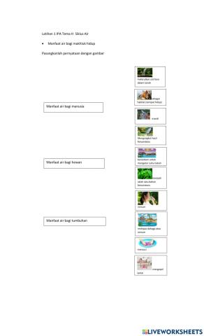 Latihan 1 IPA Tema H