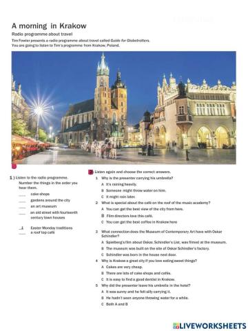 Listening B1: Travel