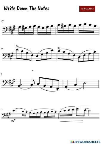 Sharp key signature note