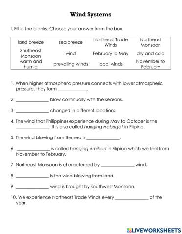 Wind Systems QUIZ