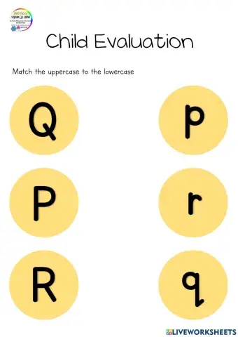 Child evaluation (Alphabets)