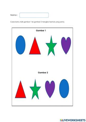 Kemahiran manipulatif - bentuk, saiz dan warna