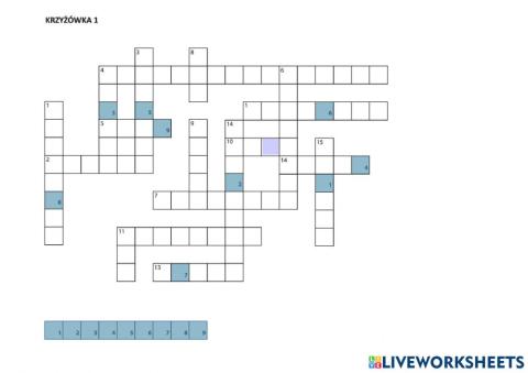 KRZYŻÓWKA Matematyczna