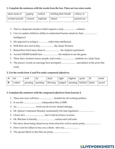 Additional Vocabulary Practice 7.1 Focus 5
