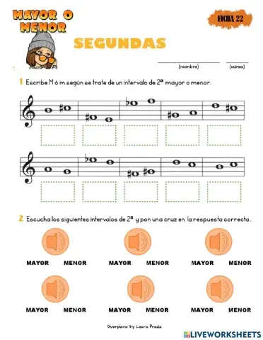 Intervalos 2ªM vs 2ªm