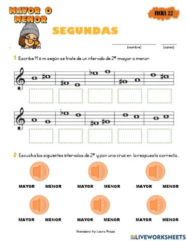 Intervalos 2ªM vs 2ªm