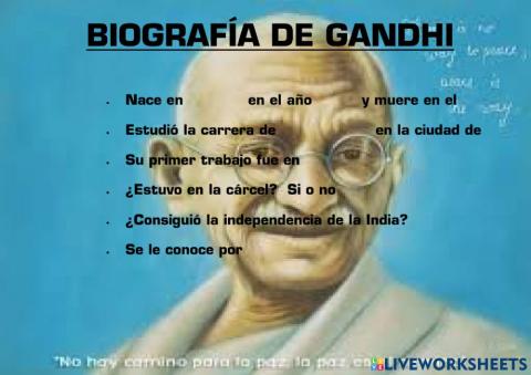 Biografia de Gandhi