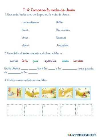 Tema 4:: Conozco la vida de Jesús