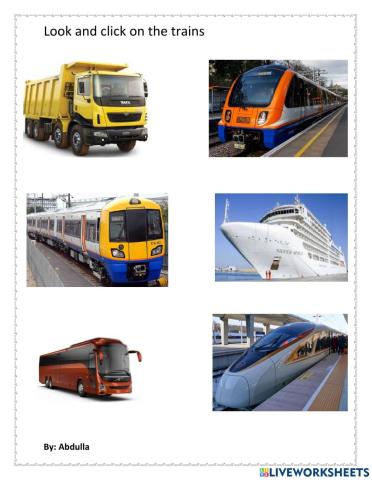 Identify trains