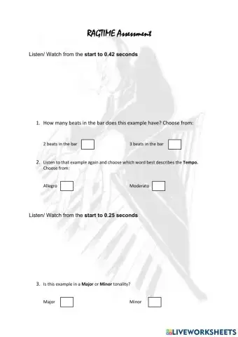 Ragtime SWAY Assessment