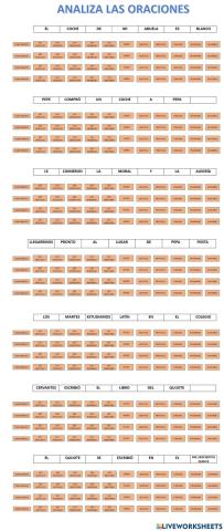 Analizar frases morfológicamente