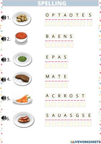 FOOD spelling